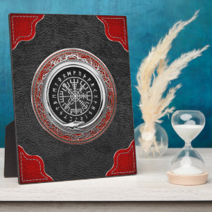 Plaque Photo [100] Vegvisir - Viking Silver Magic Runic Compass