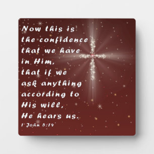 Plaque Photo 1 Jean 5:14