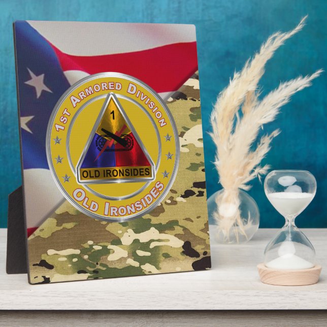 Plaque Photo 1re division blindée (Côté)