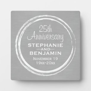 Plaque Photo 25e anniversaire du Mariage Personnalisé
