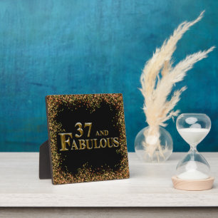Plaque Photo 37e anniversaire 