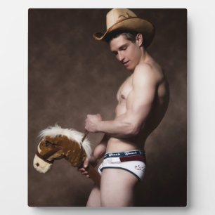 Plaque Photo 42067a Cowboy