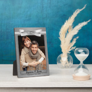 Plaque Photo 5x7 Silver 25th Wedding Anniversary Photo