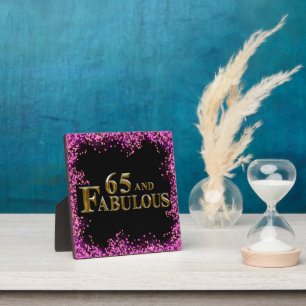 Plaque Photo 65e anniversaire 