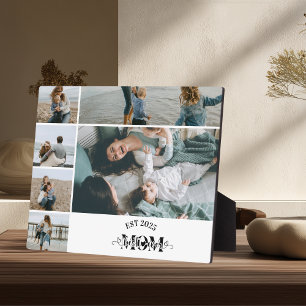Plaque Photo 6 Collage de Photos Personnalisé Meilleure Maman E