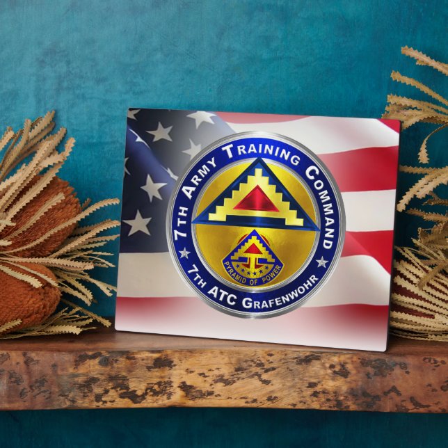 Plaque Photo 7e Commandement de l'instruction de l'Armée de ter (Côté)