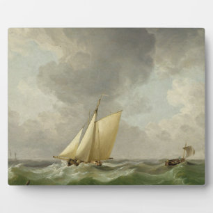 Plaque Photo A Cutter in a Strong Breeze (oil on copper)