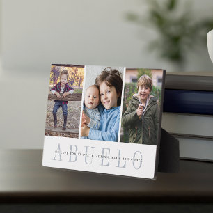 Plaque Photo Abuelo Collage photo pour petits enfants
