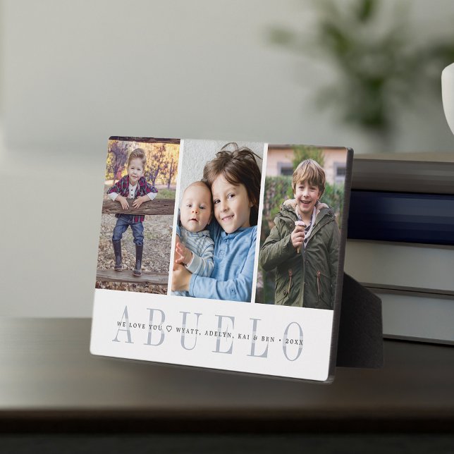 Plaque Photo Abuelo | Collage photo pour petits enfants (Créateur téléchargé)