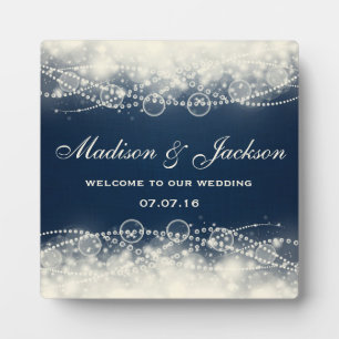 Plaque Photo Accueil personnalisé à notre mariage