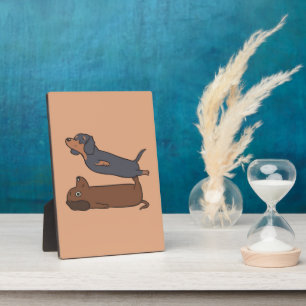 Plaque Photo Acroyoga Dachshund   Dachshund Lover Cadeau