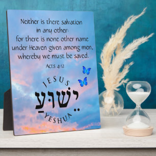 Plaque Photo Actes 4:12