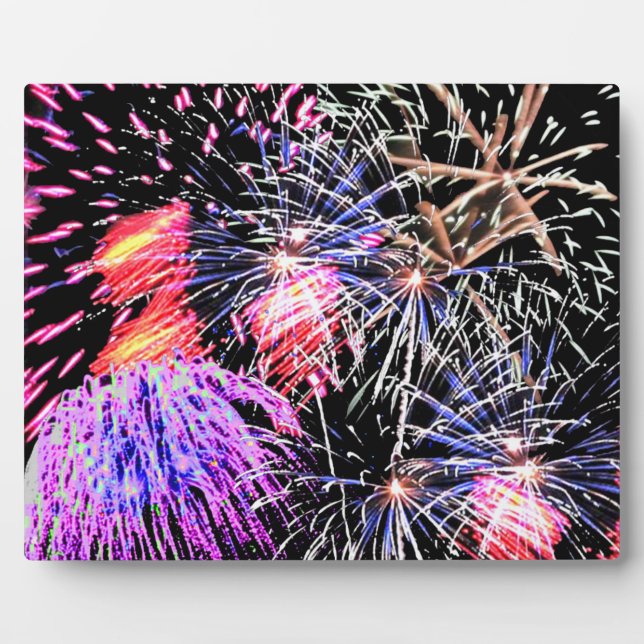 Plaque Photo Affichage Fireworks (Devant)