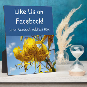 Plaque Photo Aimez-nous sur Facebook Comptoir Enseignes de serv