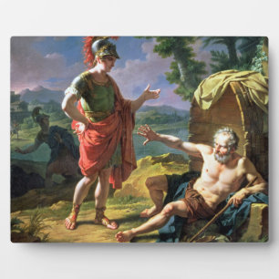 Plaque Photo Alexander and Diogenes, 1818 (oil on canvas)