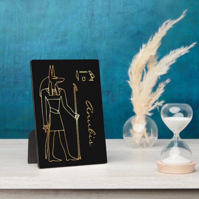 Plaque Photo Altar égyptien Anubis Pagan (Côté)