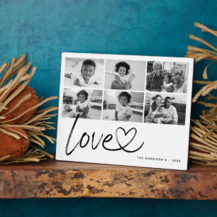 Plaque Photo Amour Moderne 6 Collage de Photos