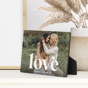 Plaque Photo Amour Superposer Couples personnalisés Photo