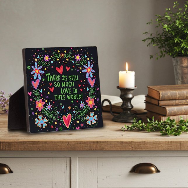 Plaque Photo Amusant Plutôt tellement d'amour Citation Floral I (Créateur téléchargé)