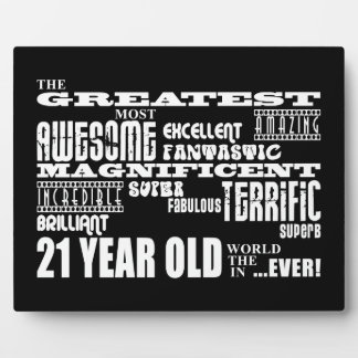 Plaque Photo Amusement cool 21e fête d'anniversaire Plus grand 