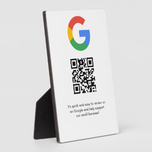 Plaque Photo Analyse de site Web des avis Google du logo d'entr