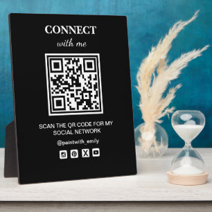 Plaque Photo Analyser Le Code QR Pour Mon Réseau Wifi Social