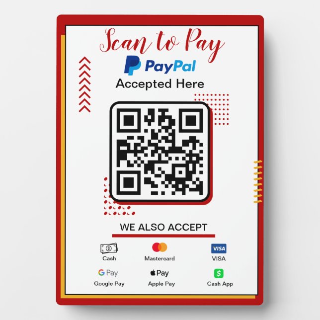 Plaque Photo Analyser pour payer le panneau Entreprise | Paieme (Devant)