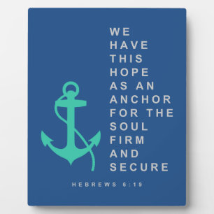 Plaque Photo Anchor for the Soul