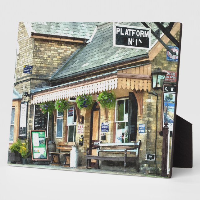 PLAQUE PHOTO ANCIENNE GARE (Côté)