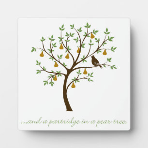 Plaque Photo And a partridge in a pear tree