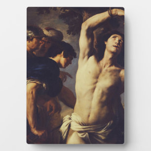 Plaque Photo Andrea Vaccaro : Saint Sébastien Baroque Beaux-Art