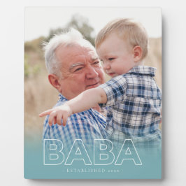 Plaque Photo Année "Baba" | Photo Fête des pères