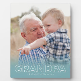 Plaque Photo Année "grand-père" établie | Fête des pères Photo 