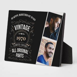 Plaque Photo ANNÉE NÉ PHOTOS Anniversaire Keepsaké Cadeau pour 