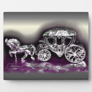 Plaque Photo Anniversaire du Mariage d'argent avec un entraîneu