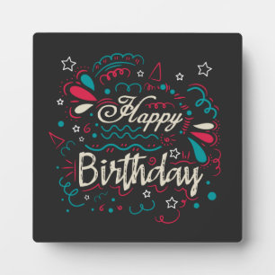 Plaque Photo anniversaire heureux décoratif