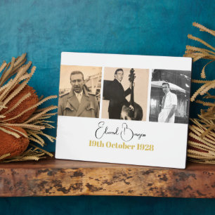 Plaque Photo Anniversaire Photo Collage Homme Moderne