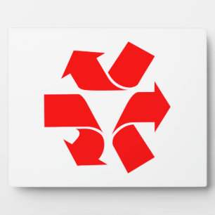 Plaque Photo Annuler le recyclage du symbole