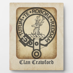 Plaque Photo Antique de Crawford