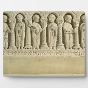 Plaque Photo Apôtres sous Arcades, relief sculpté, c.1150 (sto