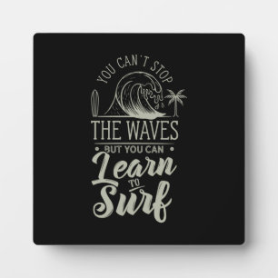 Plaque Photo Apprendre Au Surf