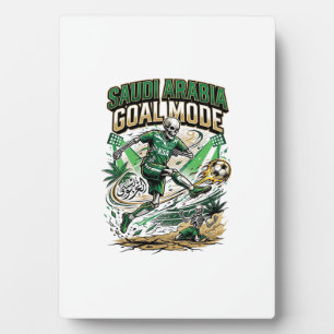 Plaque Photo Arabie Saoudite Mode de but Skeleton Striker Natio