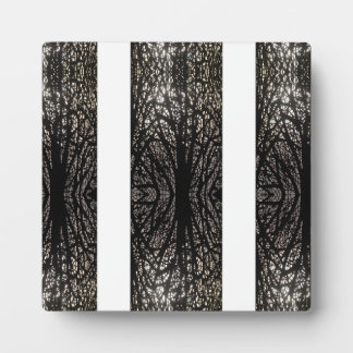 Plaque Photo Arbres noirs et blancs