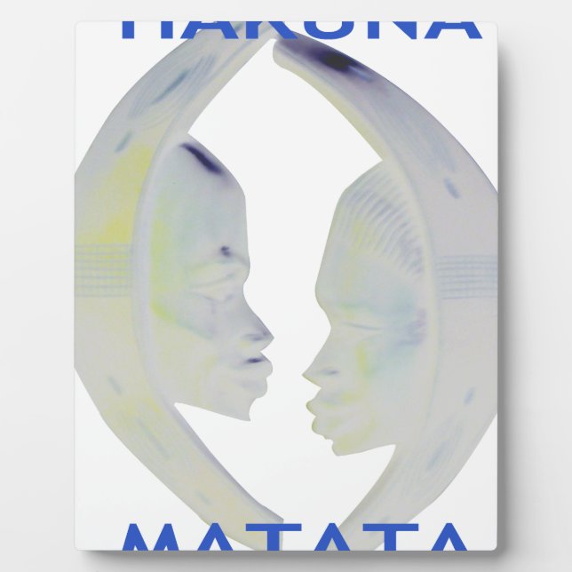 Plaque Photo Architecture africaine Hakuna Matata (Devant)