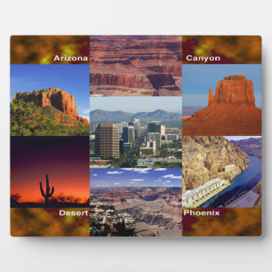 Plaque Photo Arizona Desert Collage