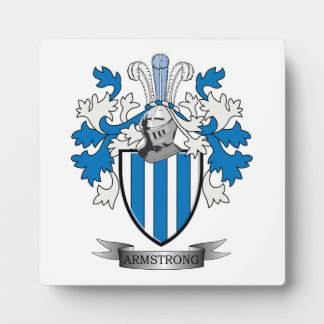 Plaque Photo Armstrong Family Crest Coat of Arms