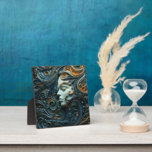 Plaque Photo Art 3D de la femme Lune