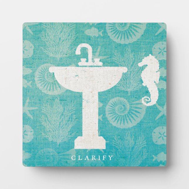 Plaque Photo Art côtier | Évier de salle de bain (Devant)