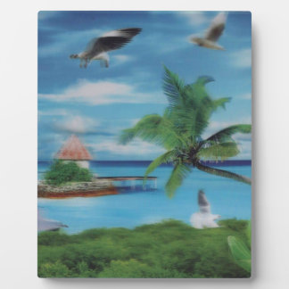 Plaque Photo Art de la scène de plage tropicale