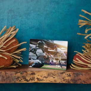 Plaque Photo Art Décor Plaque-Baseball